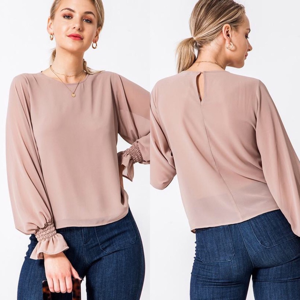 Balloon Sleeves Top